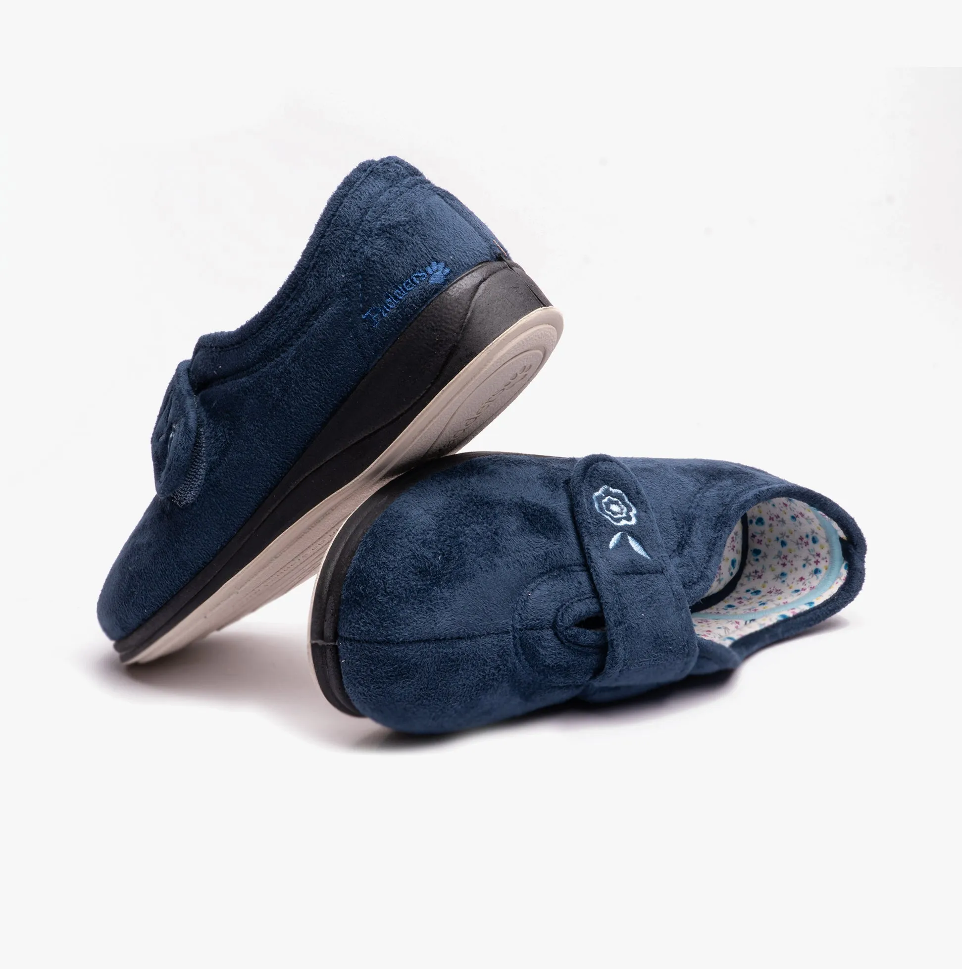 Padders CAMILLA Womens (2E Fit) Touch Fasten Slippers Denim Blue sold by Shuperb product image thumbnail 4