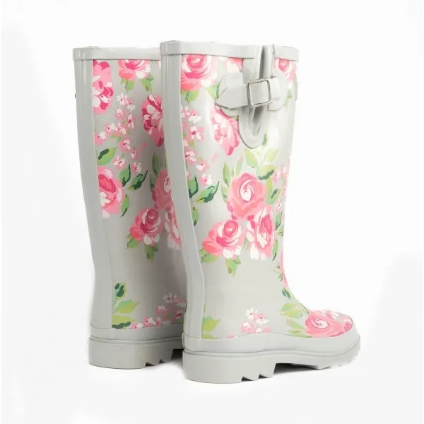 BLOSSOM Ladies Rubber Wellington Boots Blue sold by Shuperb product image thumbnail 5
