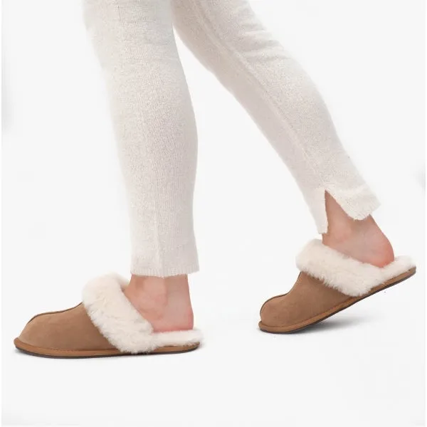 HOS Sheepskin AYLA Womens Real Sheepskin Mule Slippers Chestnut sold by Shuperb product image thumbnail 3