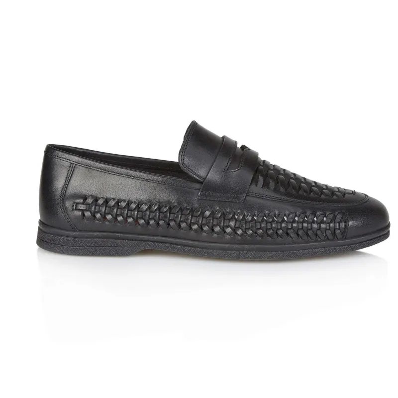 Silver Street London PERTH Mens Loafers Black sold by Shuperb