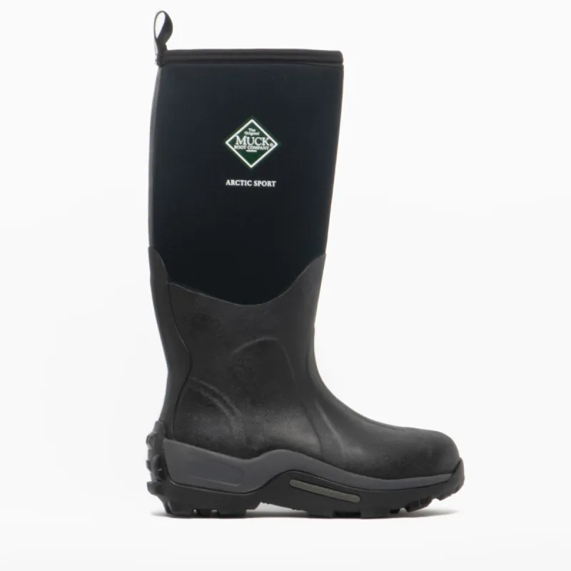 Muck Boots ARCTIC SPORT Unisex Rubber Wellington Boots Black sold by Shuperb