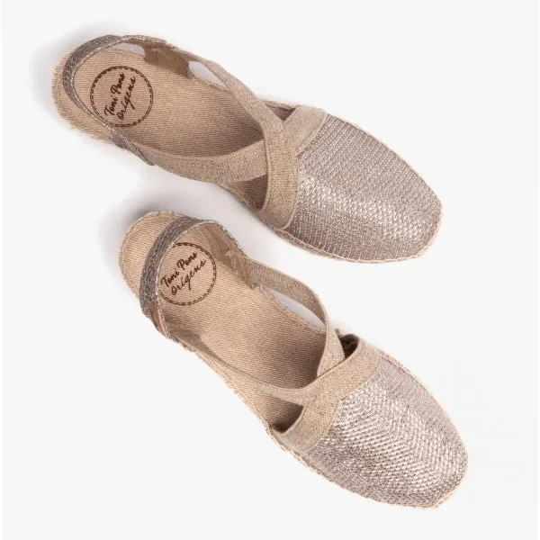 VELINO Ladies Wedge Espadrilles Platinum sold by Shuperb product image thumbnail 4