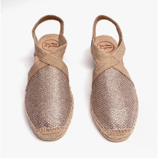 VELINO Ladies Wedge Espadrilles Platinum sold by Shuperb product image thumbnail 5