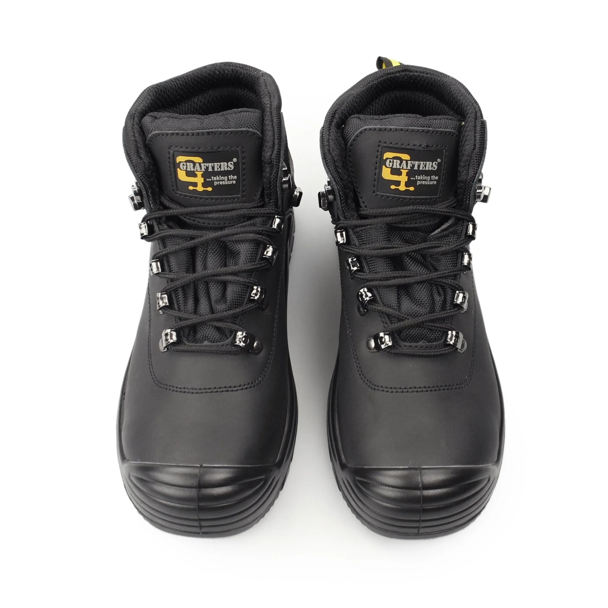 Grafters M9508A Mens Leather Super Wide Safety Boots Black sold by Shuperb product image thumbnail 2