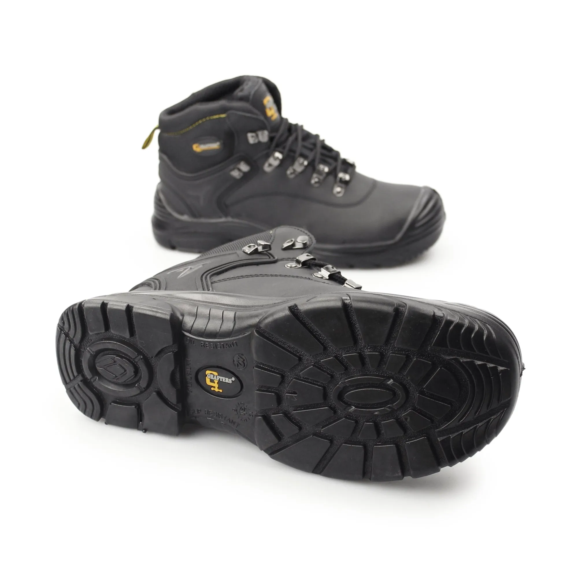 Grafters M9508A Mens Leather Super Wide Safety Boots Black sold by Shuperb product image thumbnail 3