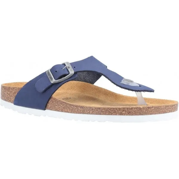 Hush Puppies KAYLA Womens Leather Toe Post Sandals Navy sold by Shuperb product image thumbnail 2