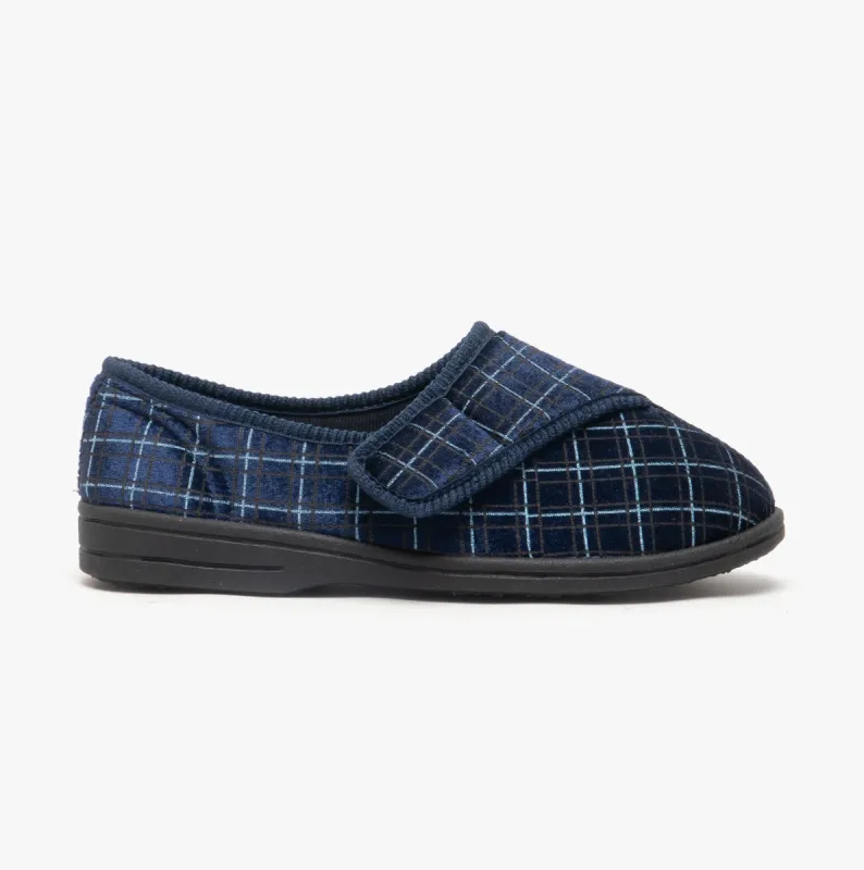 Zedzzz GEORGE Mens Full Slippers Navy sold by Shuperb