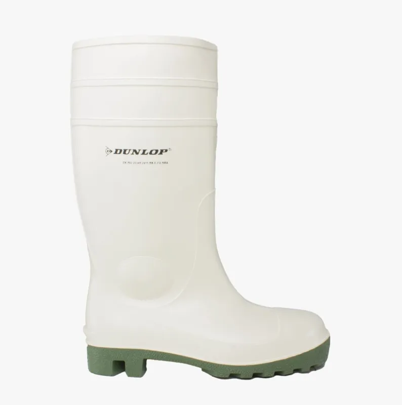 Dunlop PROTOMASTOR FULL SAFETY Mens Wellington Boots White sold by Shuperb