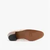 Club Cubano BILBAO Mens Soft Leather Plain Cuban Heel Shoes Ivory sold by Shuperb