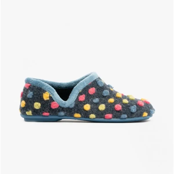 Sleepers JADE Womens Full Slippers Blue sold by Shuperb