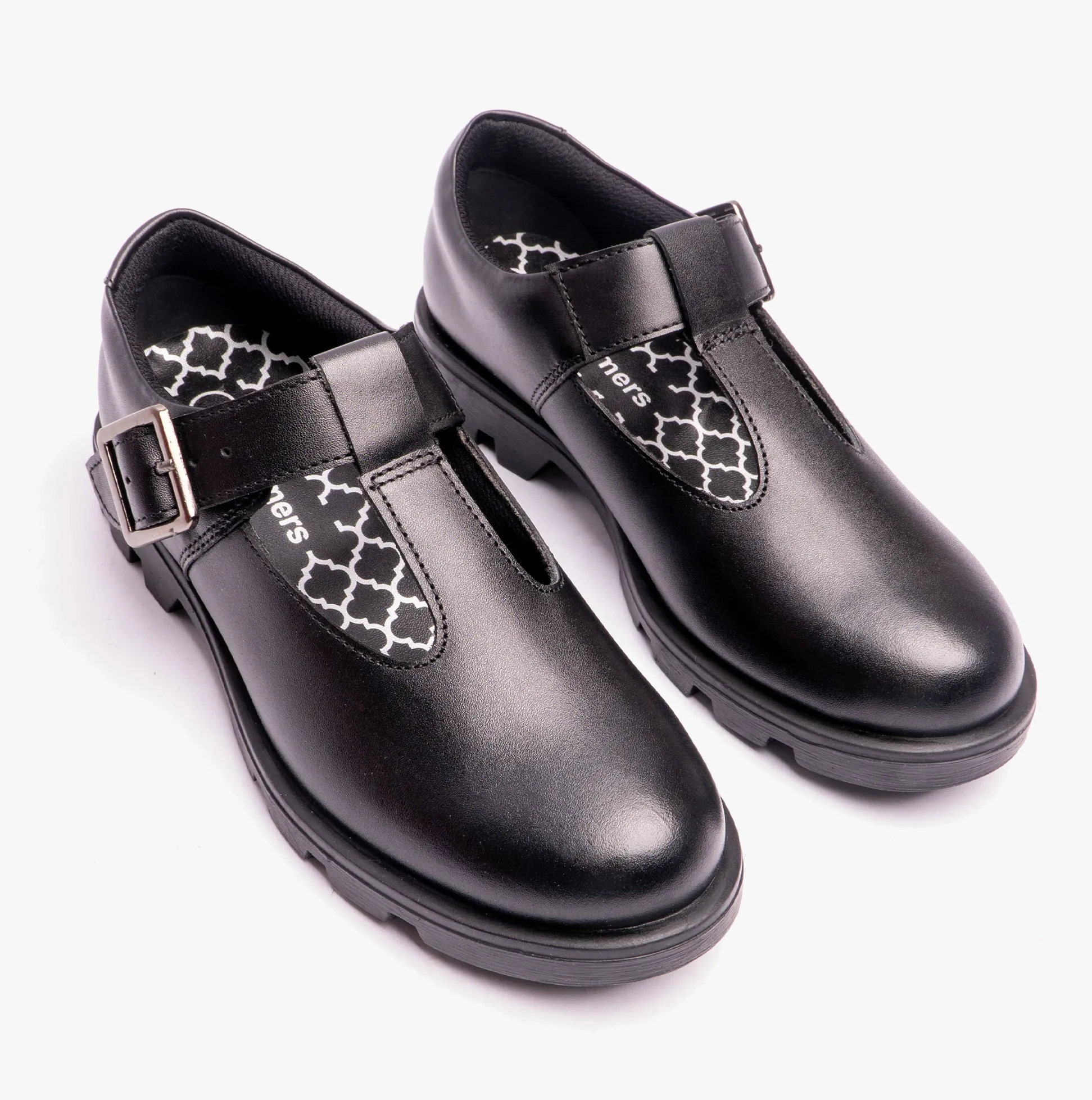 Roamers G705A Girls T-Bar Buckled School Shoes Black sold by Shuperb product image thumbnail 4