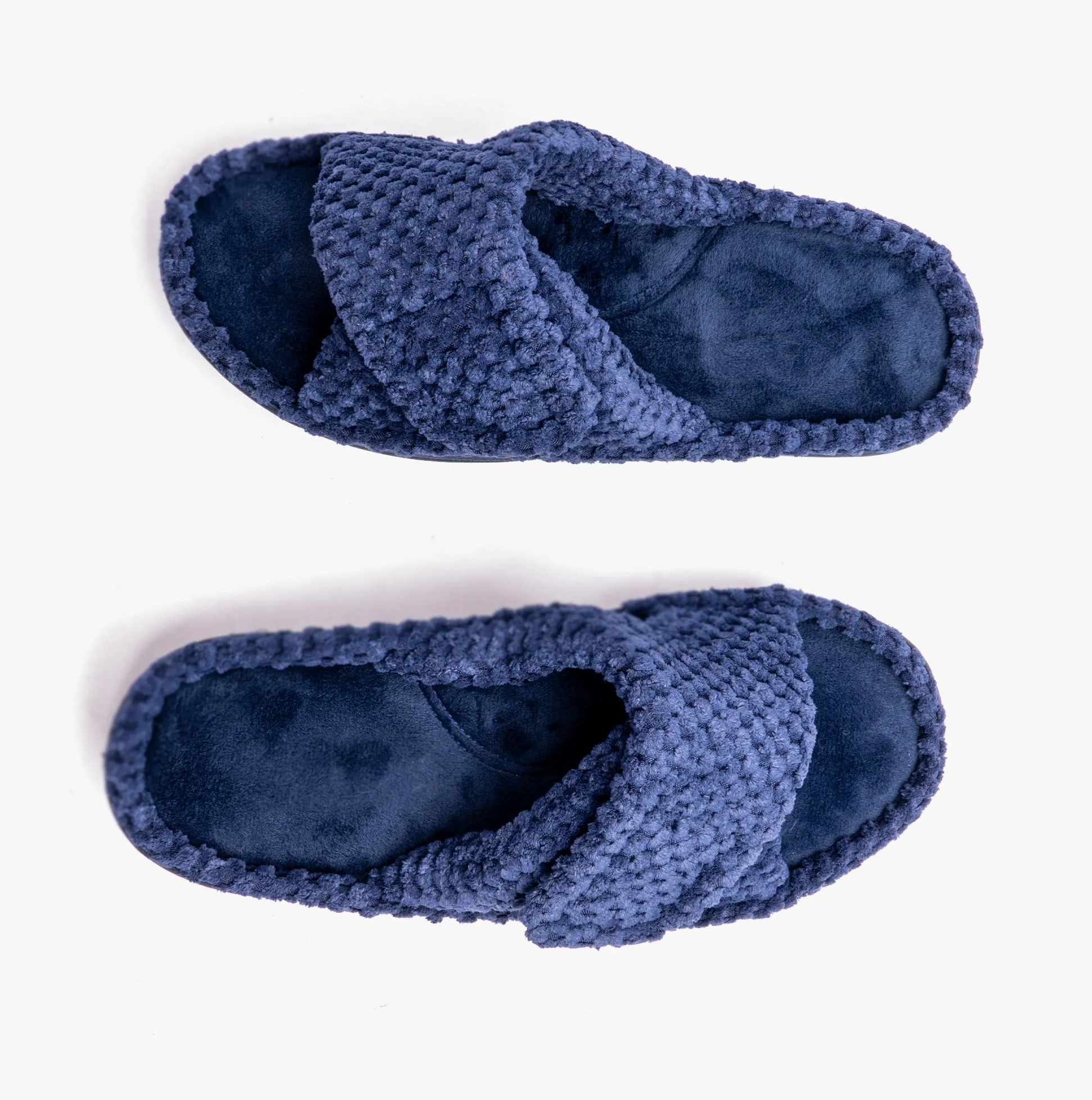 Padders FLO Womens (EE Fit) Slippers Navy Popcorn sold by Shuperb product image thumbnail 4
