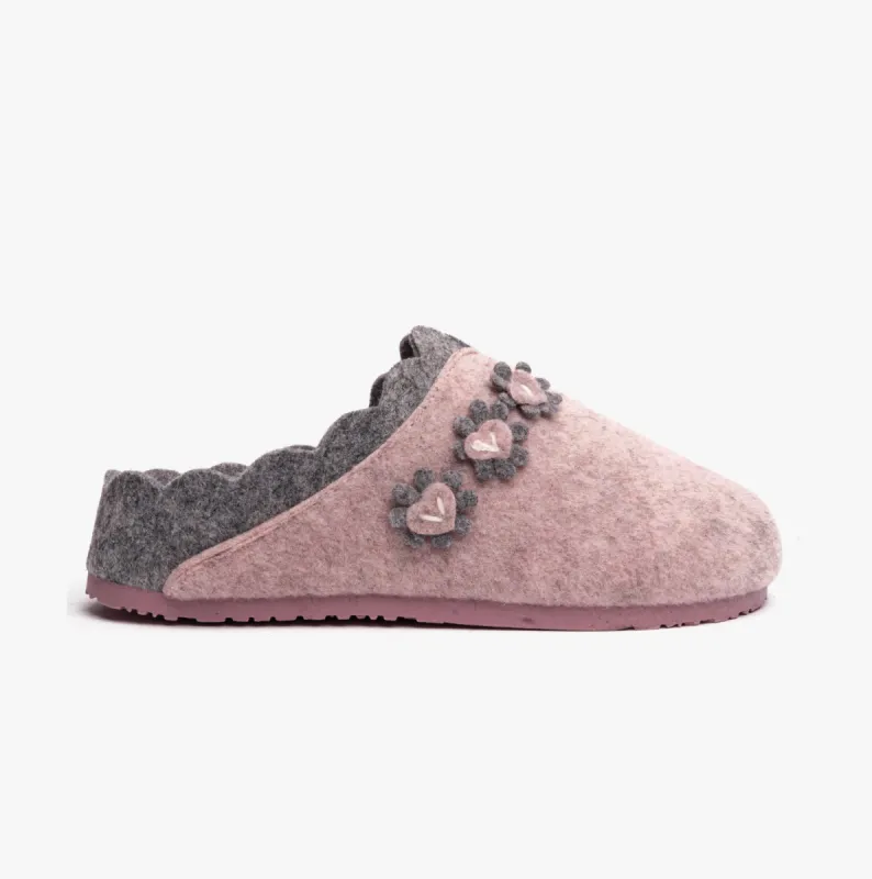 Dr Keller HEART Womens Mule Slippers Pink sold by Shuperb