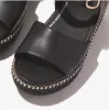 FitFlop ELOISE BACK STRAP Womens Espadrille Black sold by Shuperb