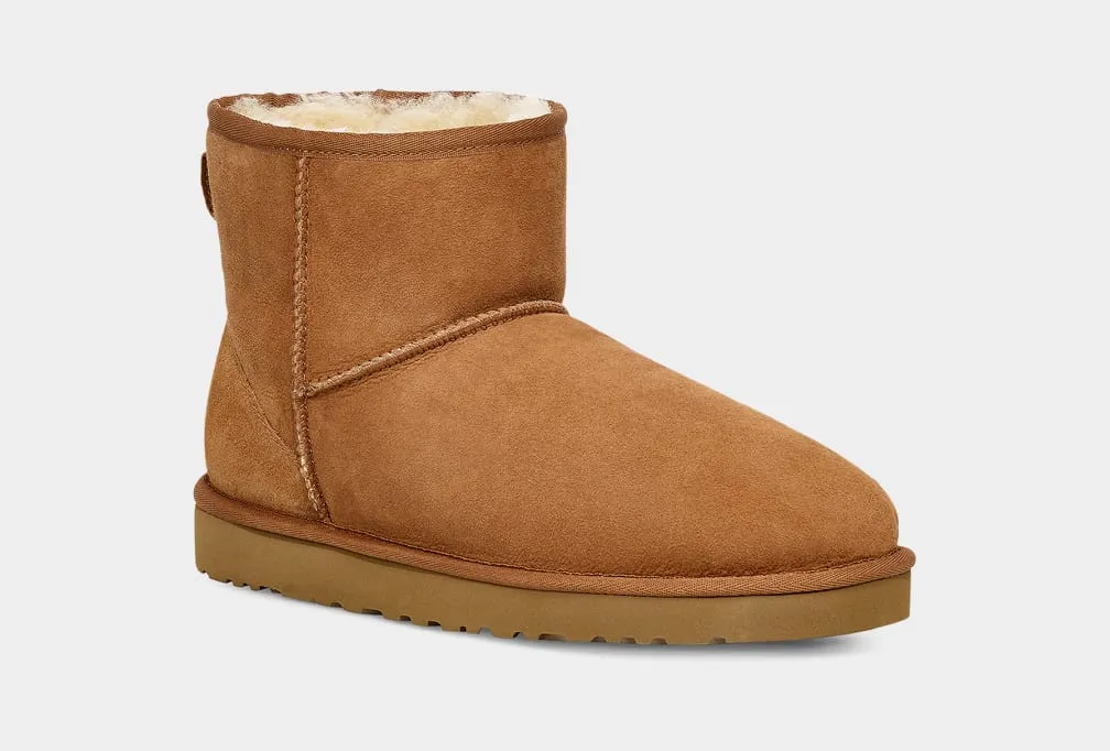 UGG CLASSIC MINI Mens Boots Chestnut sold by Shuperb