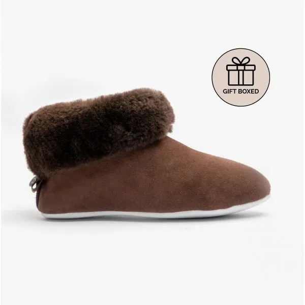 Shepherd JUBILEUM 630 Womens Sheepskin Slipper Boots Moro sold by Shuperb