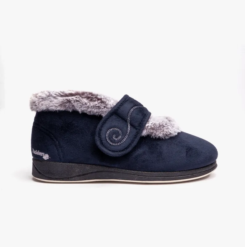 Padders HUSH Womens Slippers Navy sold by Shuperb