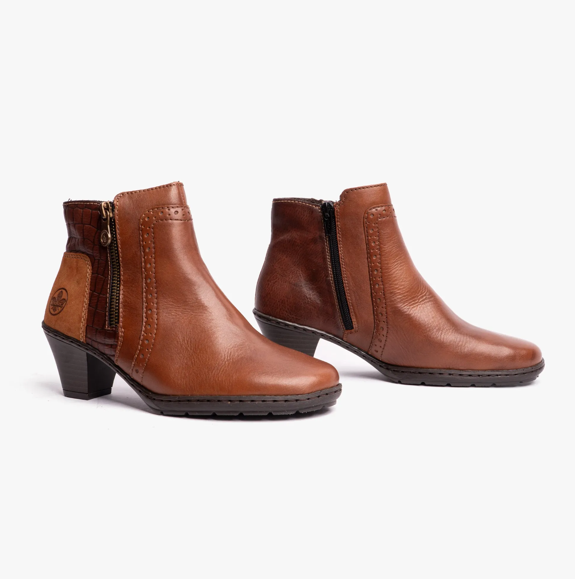 Rieker 57186-24 Womens Leather Boots Brown sold by Shuperb product image thumbnail 2