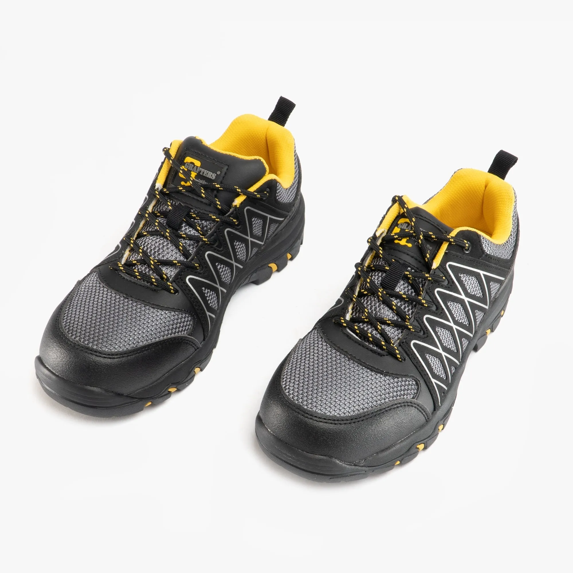 Grafters M065F Unisex Safety Trainers Grey/Black sold by Shuperb product image thumbnail 2