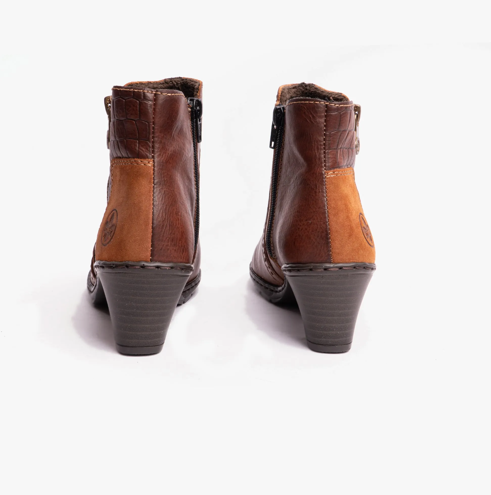 Rieker 57186-24 Womens Leather Boots Brown sold by Shuperb product image thumbnail 5