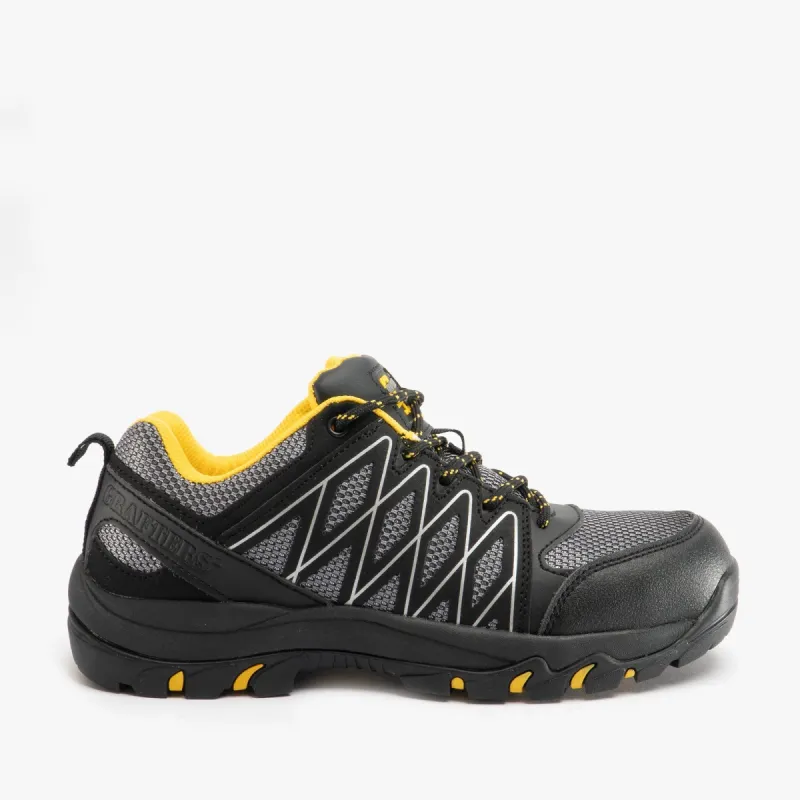 Grafters M065F Unisex Safety Trainers Grey/Black sold by Shuperb