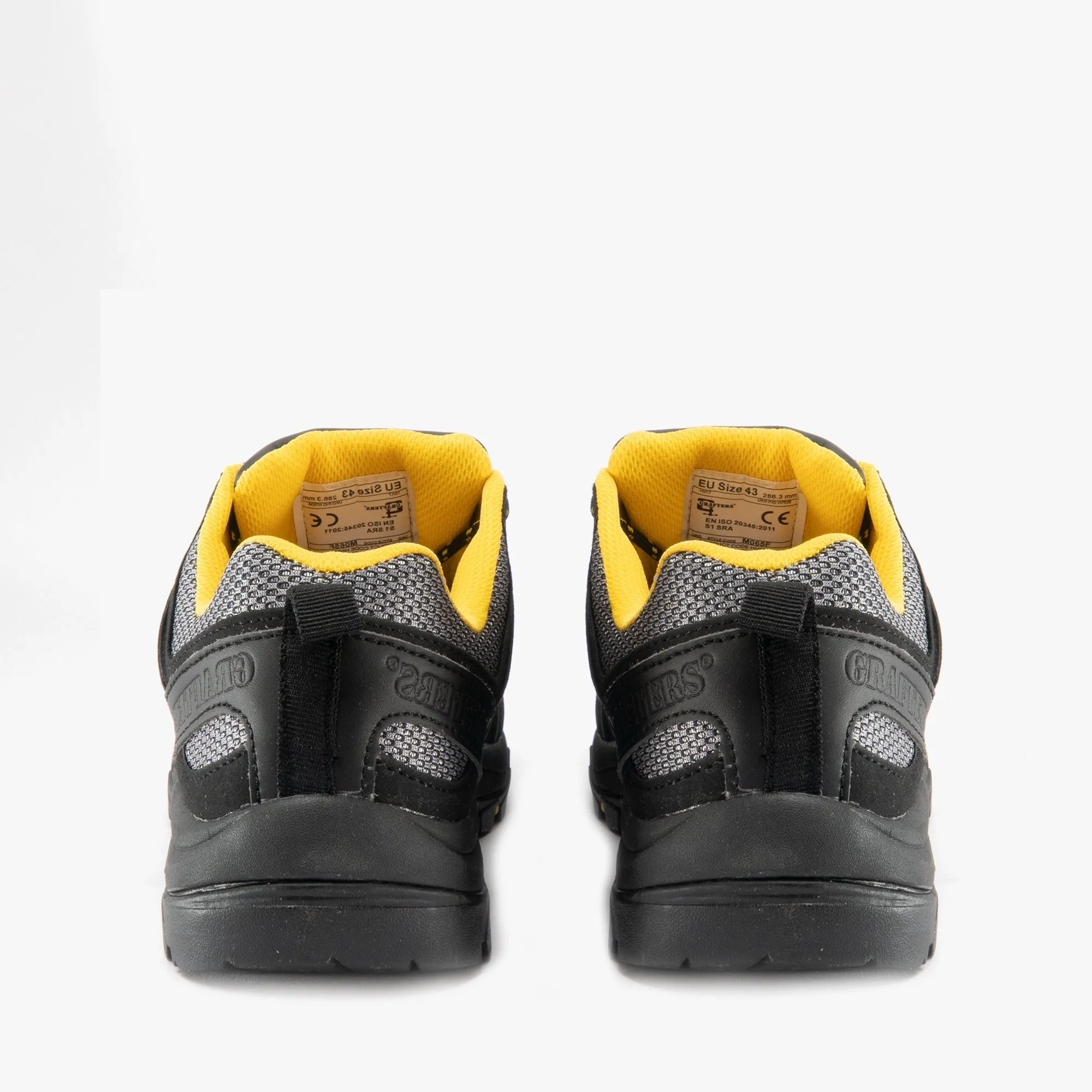 Grafters M065F Unisex Safety Trainers Grey/Black sold by Shuperb product image thumbnail 5