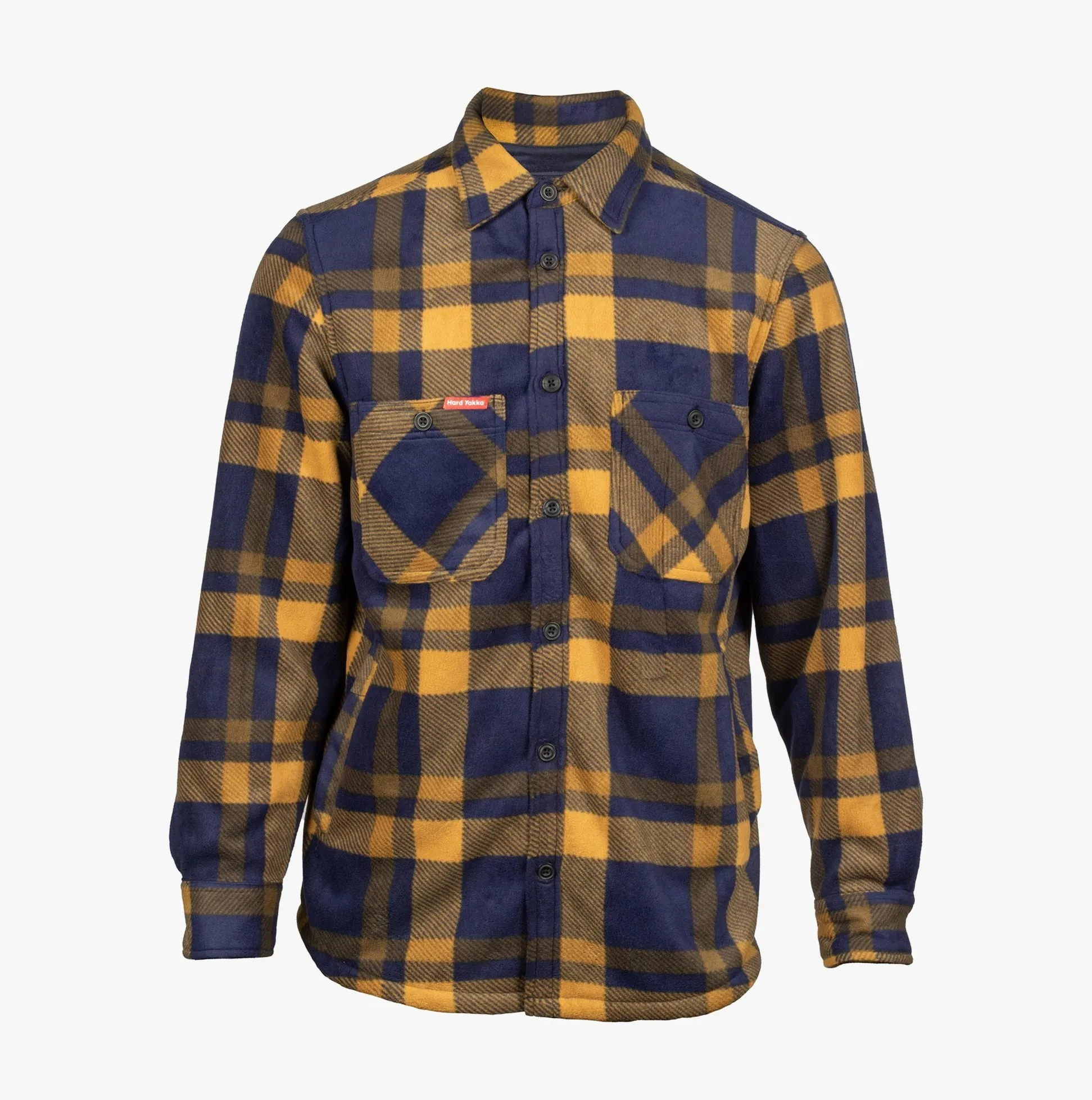 Hard Yakka SHERPA Mens Shirt Jacket Brown sold by Shuperb