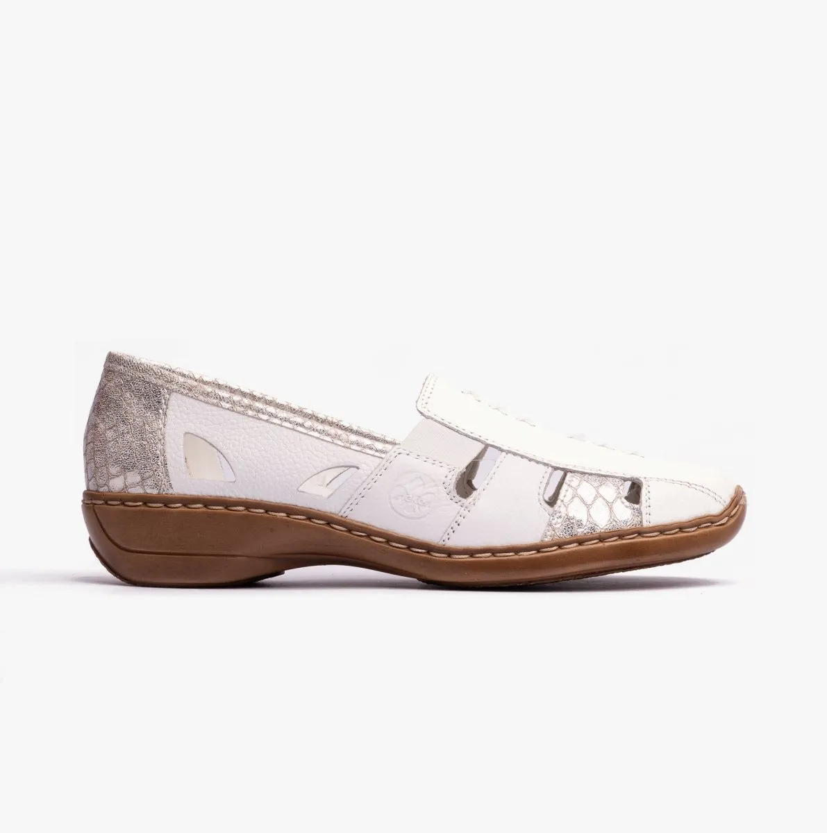 Rieker 41385-80 Womens Shoes White sold by Shuperb