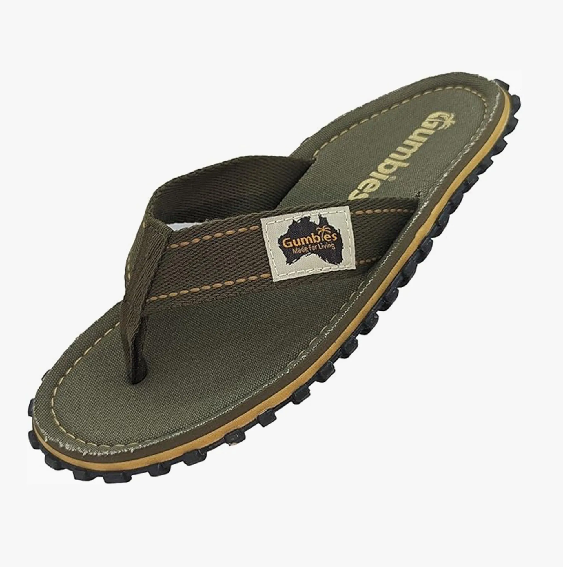 Gumbies ISLANDER Unisex Flip-Flops Classic Khaki sold by Shuperb product image thumbnail 3