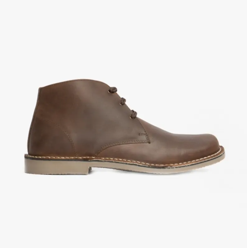 Roamers LEONARD Mens Desert Boots Brown sold by Shuperb