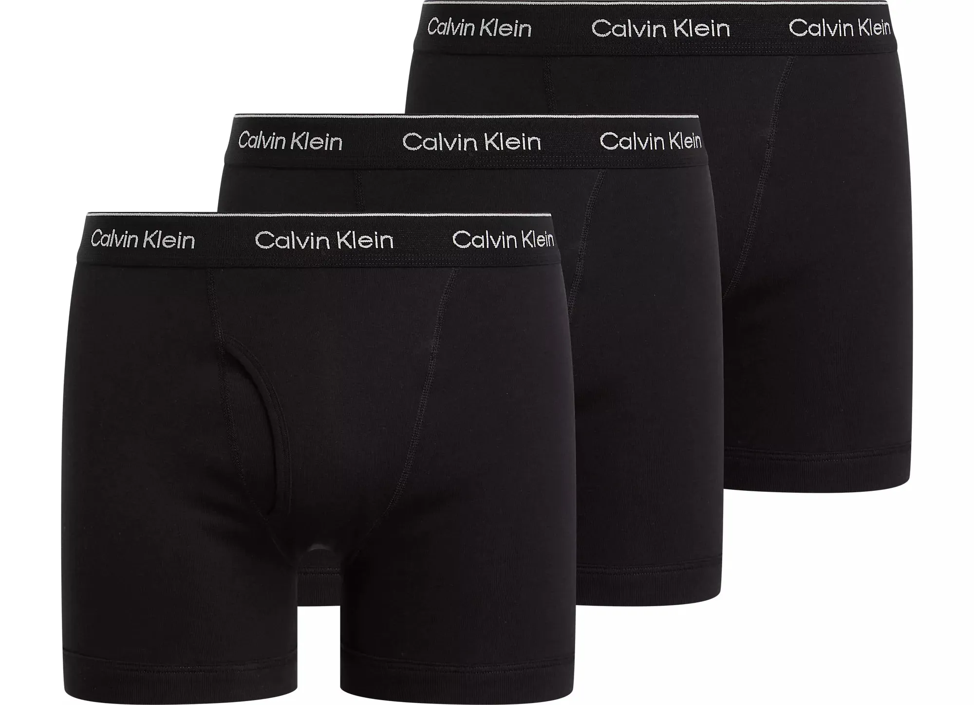 Calvin Klein COTTON CLASSICS Mens 3 Pack Boxer Briefs Black sold by Shuperb product image thumbnail 2