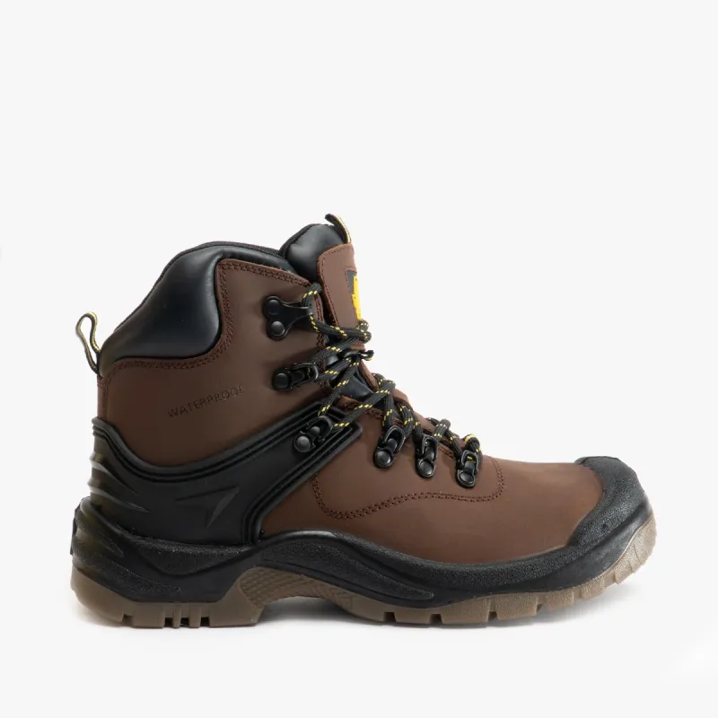 Amblers Safety FS197 Unisex Leather Safety Boots Brown sold by Shuperb
