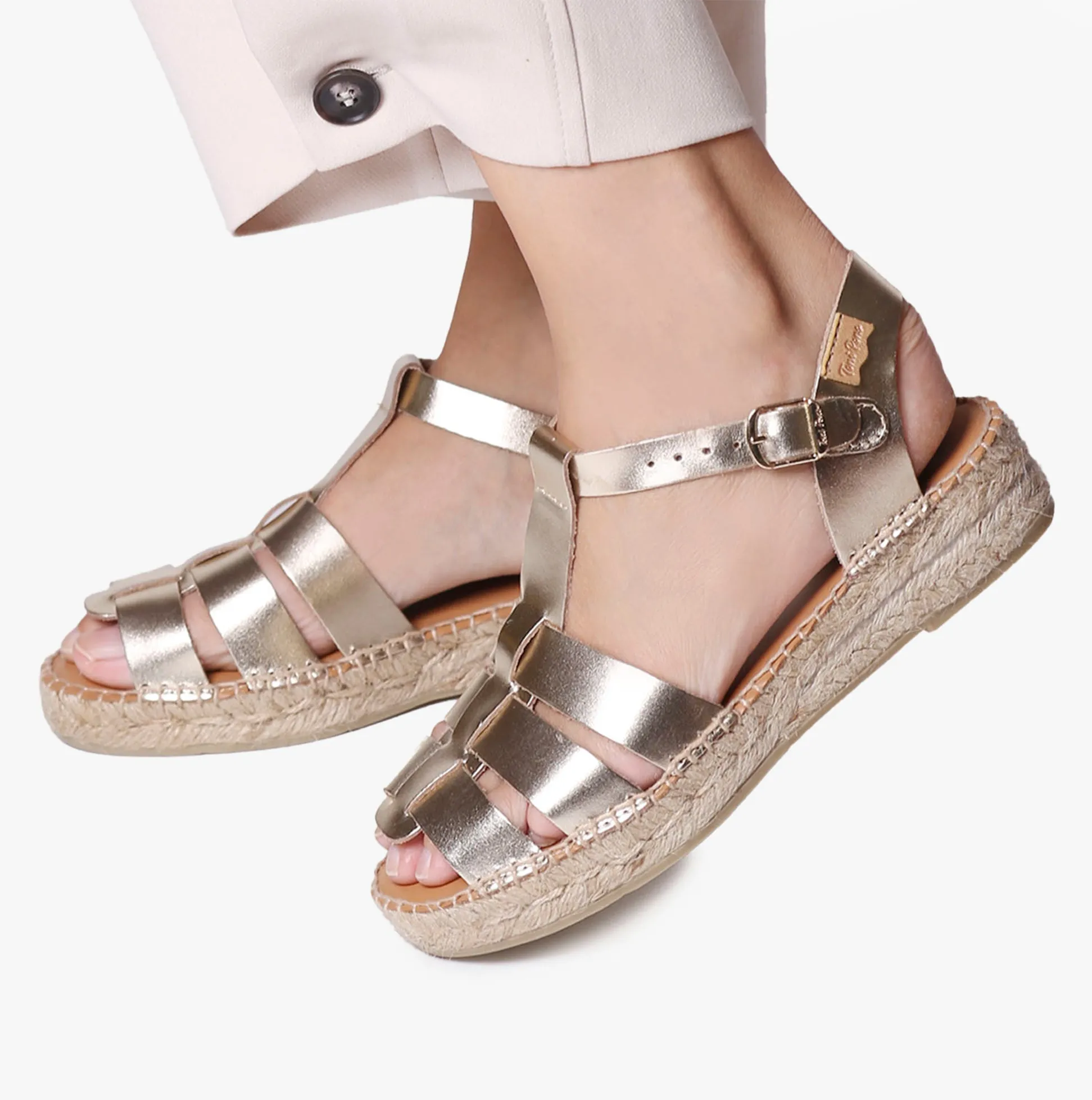 Toni Pons EMMA Womens Espadrille Sandals Platinum sold by Shuperb product image thumbnail 4