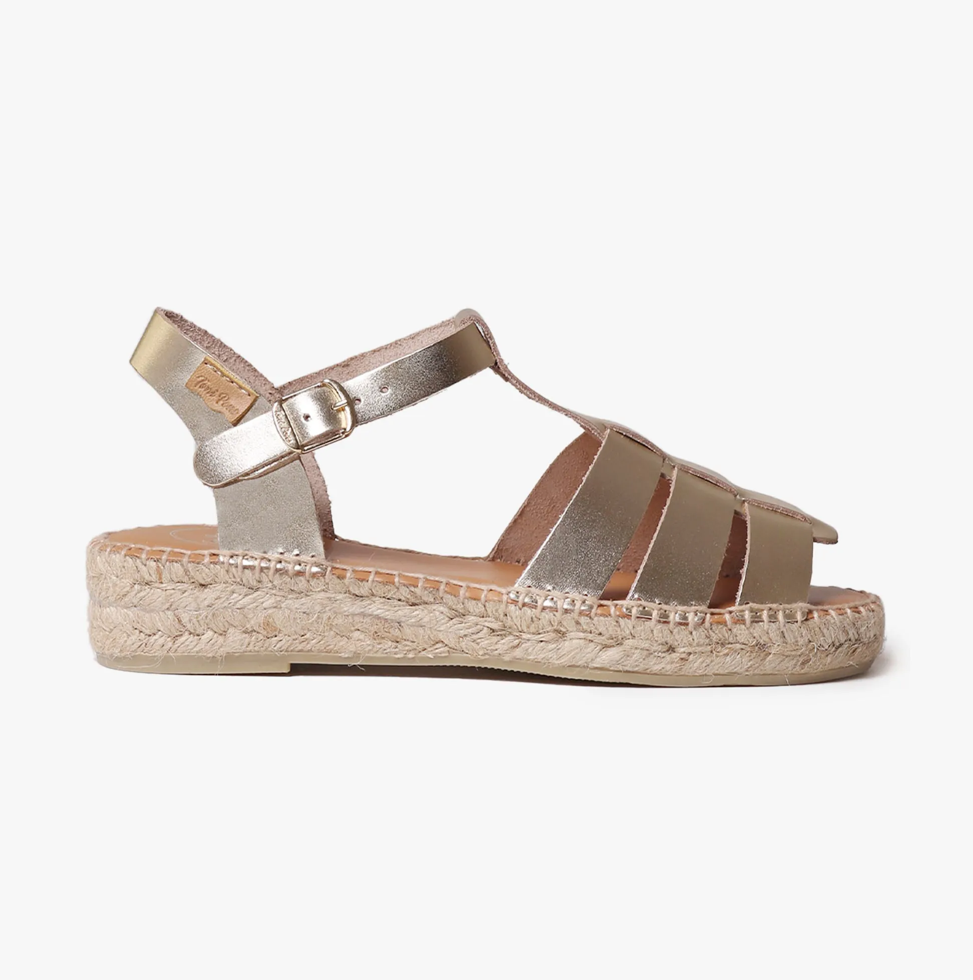 Toni Pons EMMA Womens Espadrille Sandals Platinum sold by Shuperb