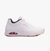 Skechers 52458/WNVR UNO - STAND ON AIR Mens Trainers White/Red sold by Shuperb