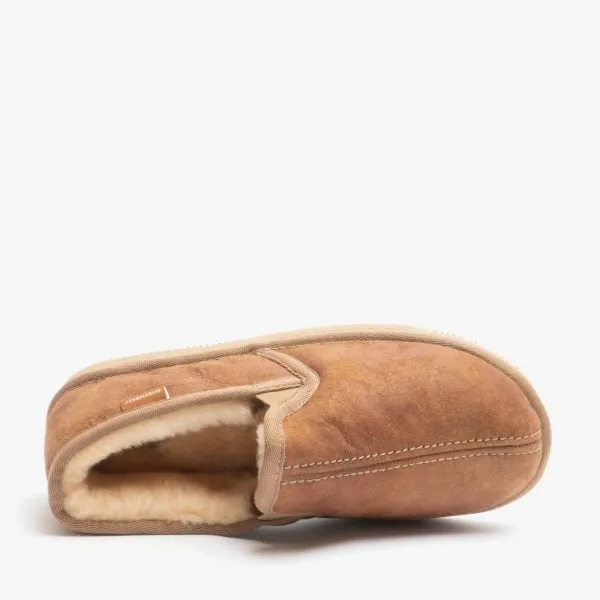 Shepherd BOSSE Mens Sheepskin Full Slippers Brown sold by Shuperb product image thumbnail 3