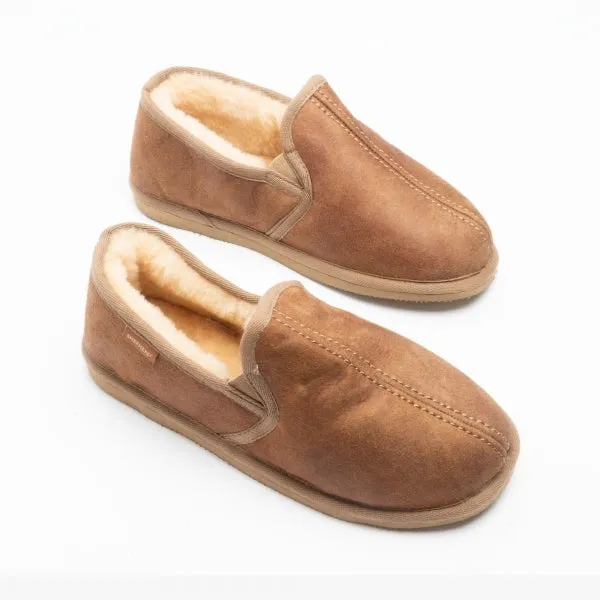 Shepherd BOSSE Mens Sheepskin Full Slippers Brown sold by Shuperb product image thumbnail 5