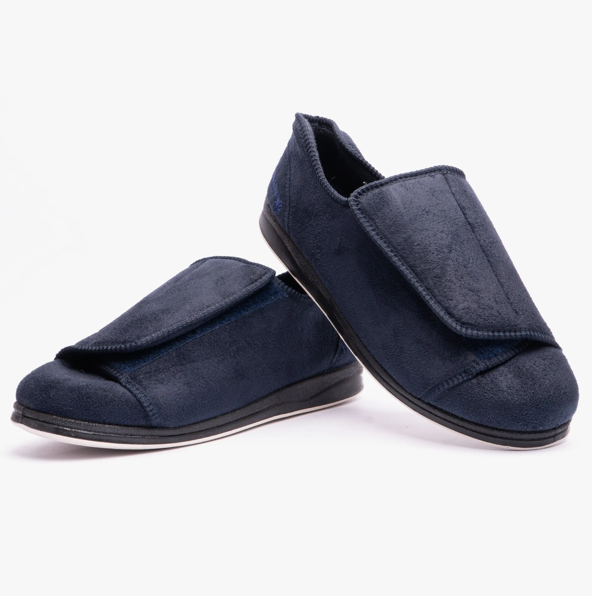 Padders PETER Mens (H/K Fit) Touch Fasten Slippers Navy sold by Shuperb product image thumbnail 3