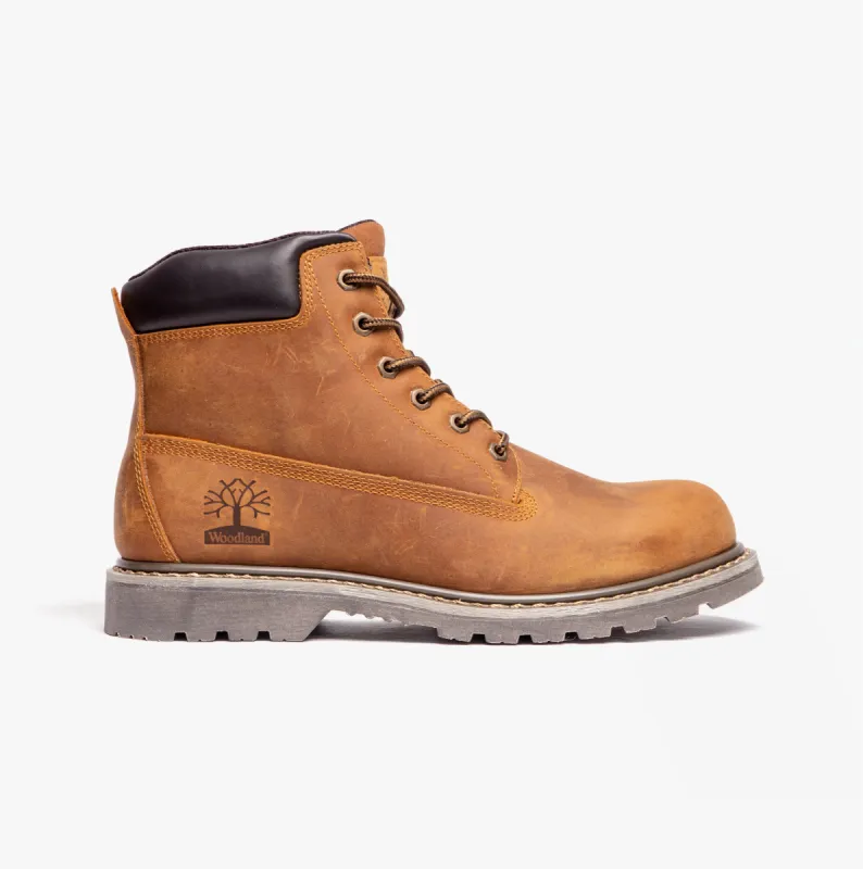 Woodland M030B Mens Horse Leather Boots Light Brown sold by Shuperb