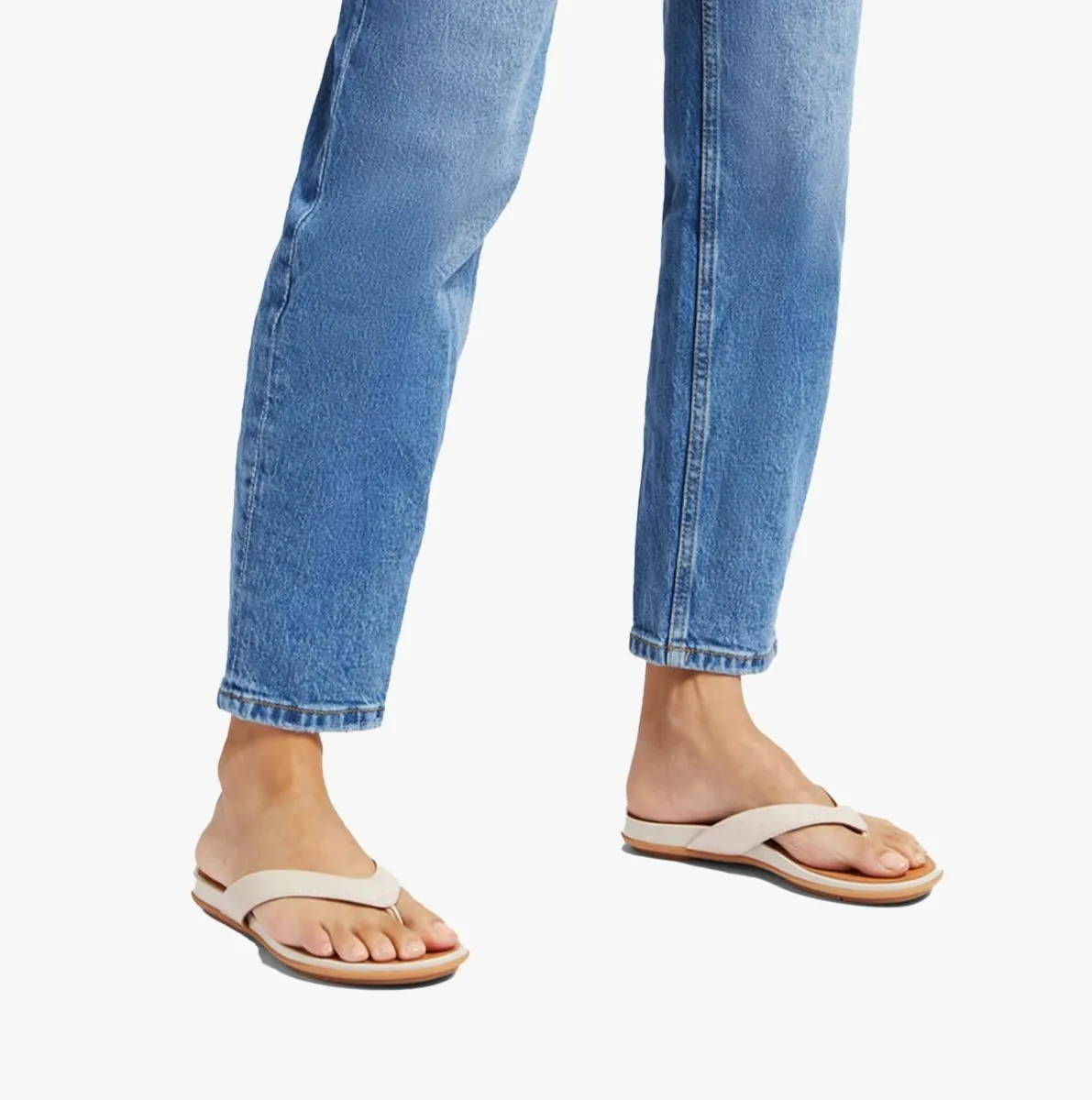 GRACIE Womens Toe Post Sandals Stone Beige sold by Shuperb product image thumbnail 2