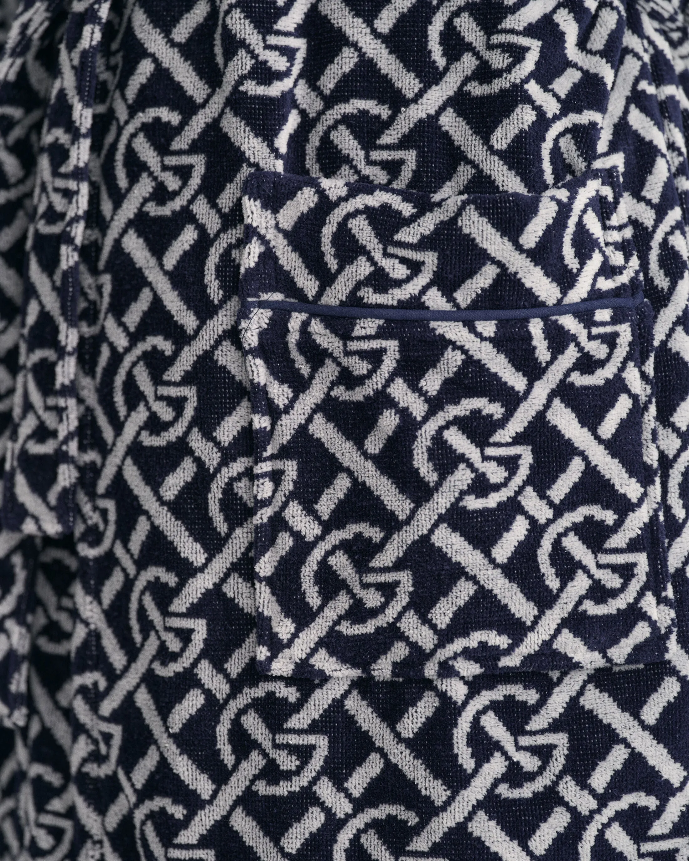 GANT G-PATTERN Bathrobe Evening Blue sold by Shuperb product image thumbnail 2