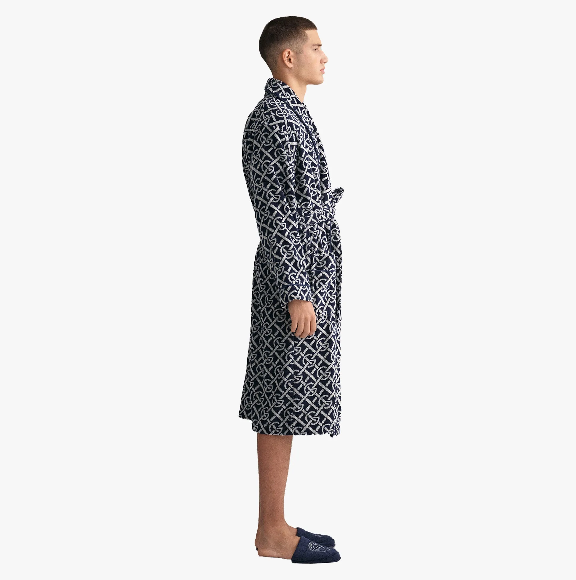 GANT G-PATTERN Bathrobe Evening Blue sold by Shuperb product image thumbnail 3