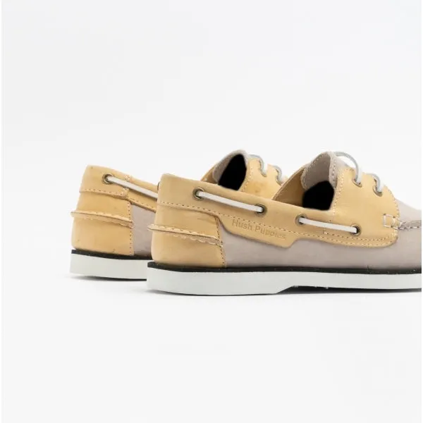 Hush Puppies HATTIE Womens Leather Boat Shoes Grey/Yellow sold by Shuperb product image thumbnail 5
