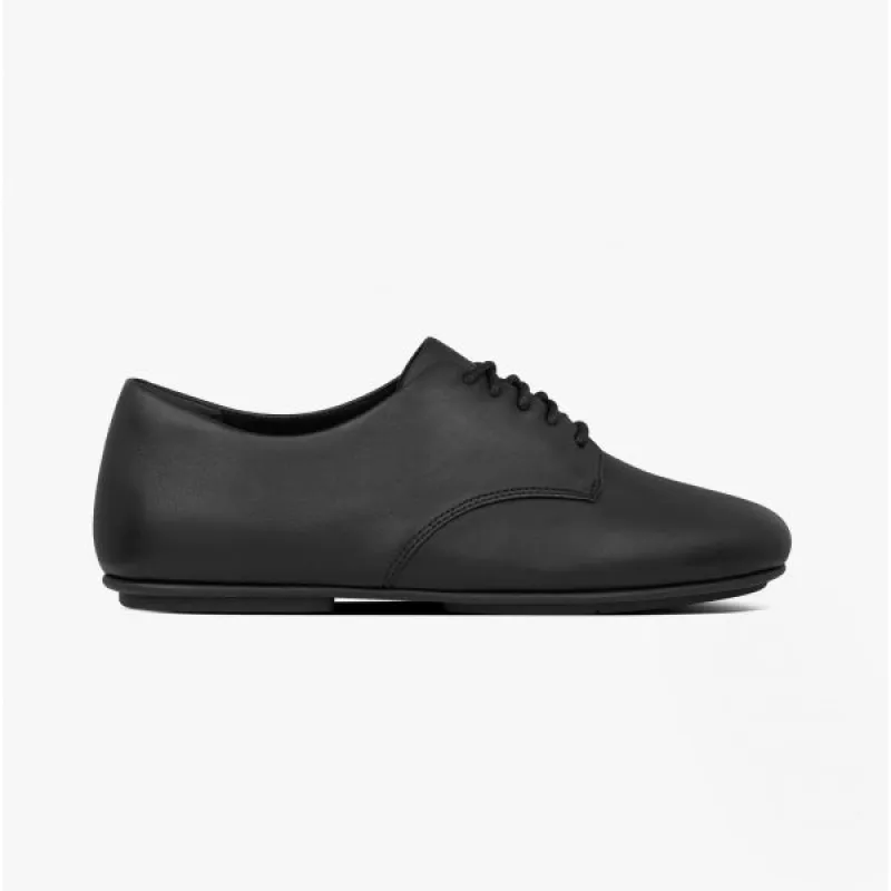 ADEOLA Ladies Leather Derby Shoes Black sold by Shuperb