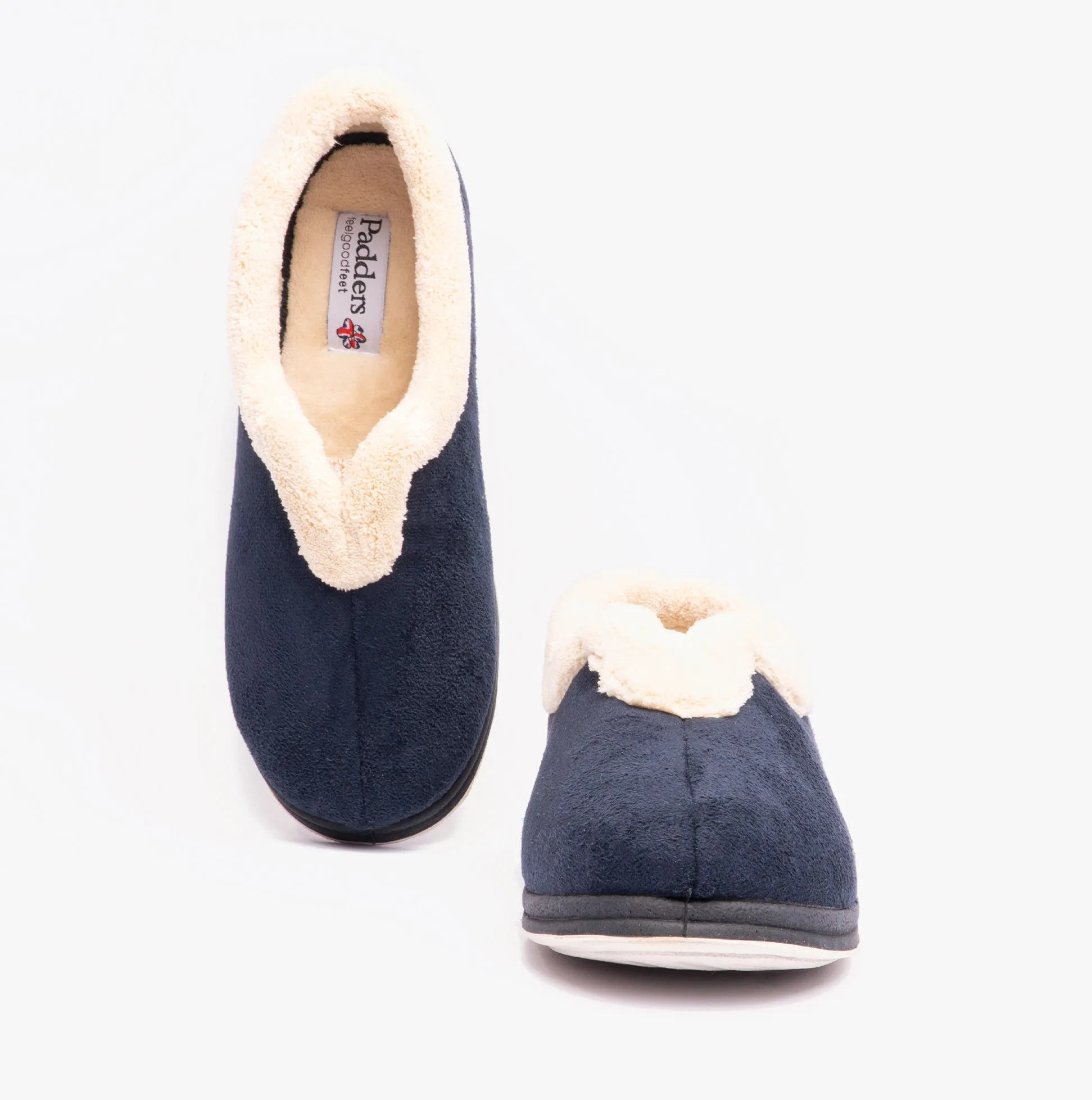 Padders CARMEN Womens (2E Fit) Full Slippers Navy sold by Shuperb product image thumbnail 5