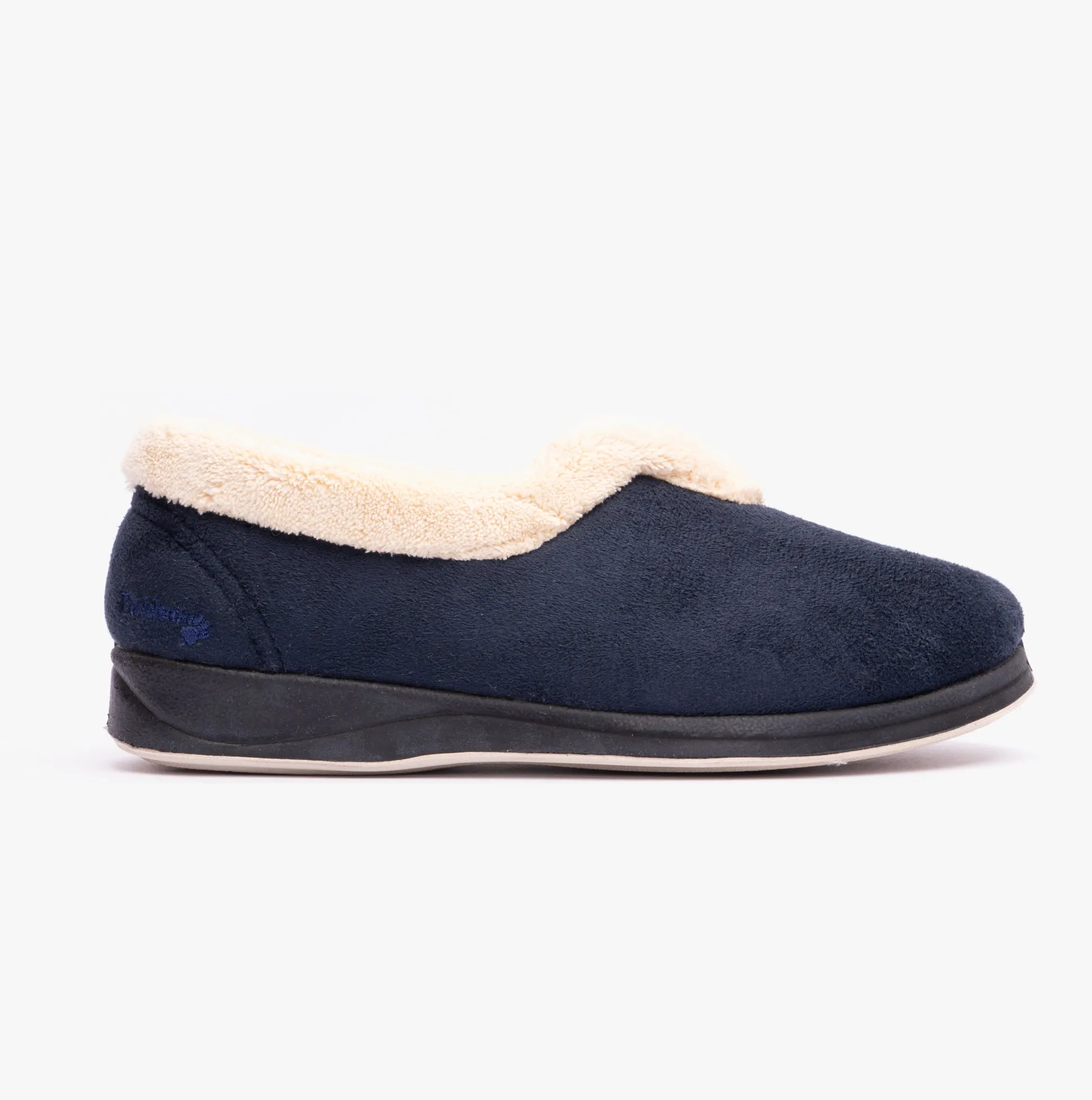 Padders CARMEN Womens (2E Fit) Full Slippers Navy sold by Shuperb