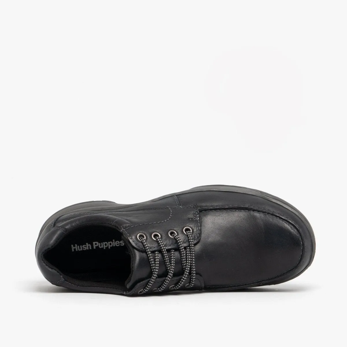 Hush Puppies TUCKER Mens Leather Casual Shoes Black sold by Shuperb product image thumbnail 4