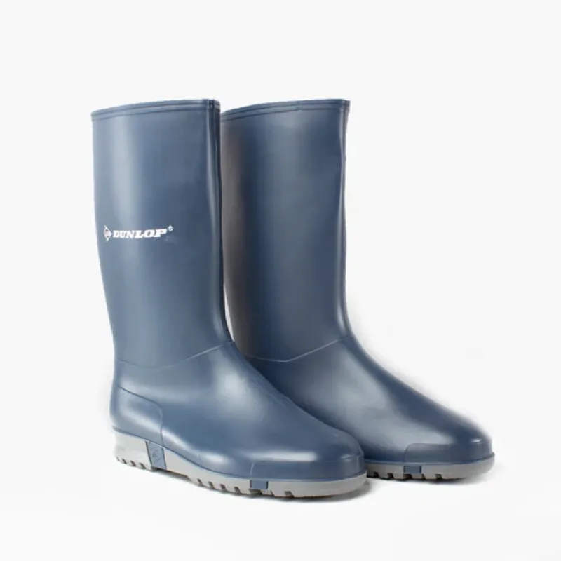 Dunlop SPORT Womens Wellies Navy Blue made by Shuperb
