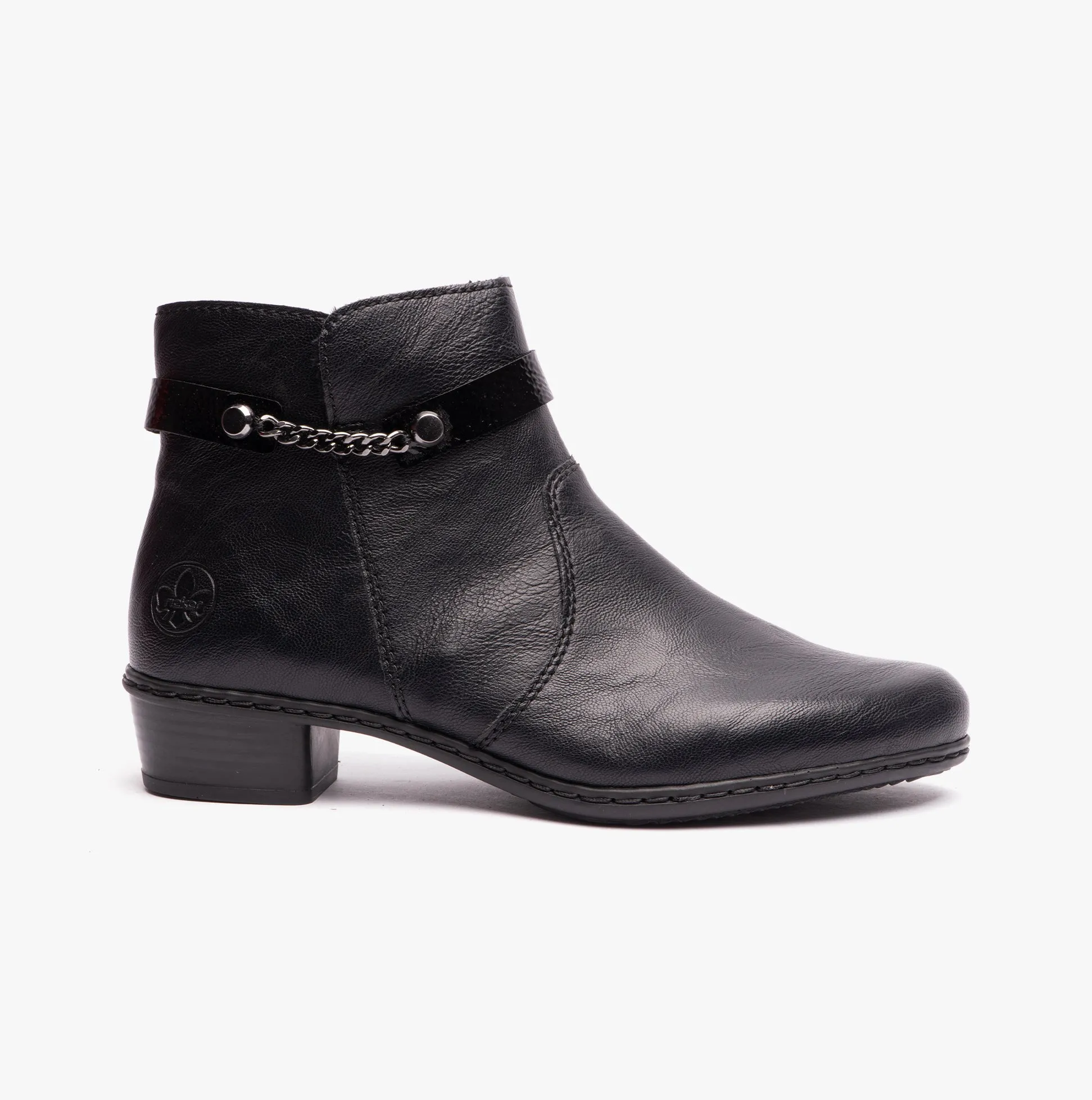 Rieker Y0783-00 Womens Ankle Boots Black sold by Shuperb