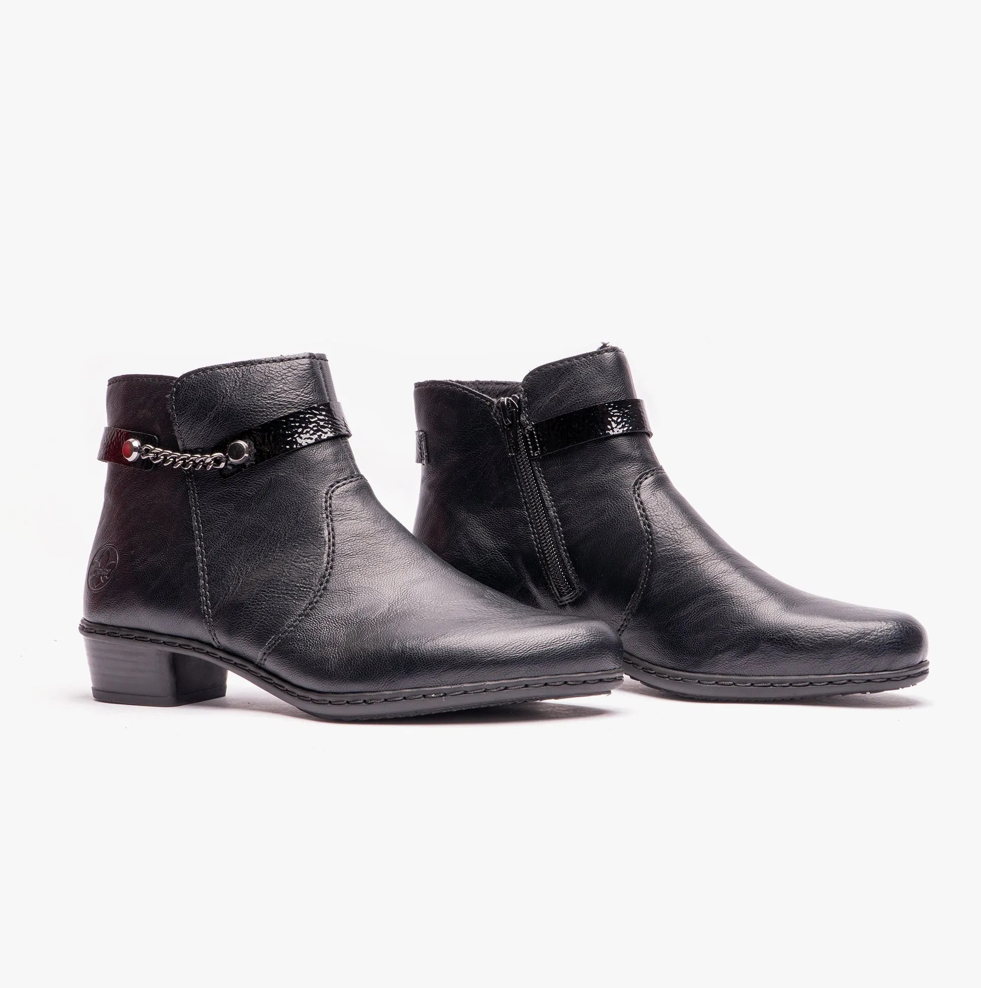 Rieker Y0783-00 Womens Ankle Boots Black sold by Shuperb product image thumbnail 4